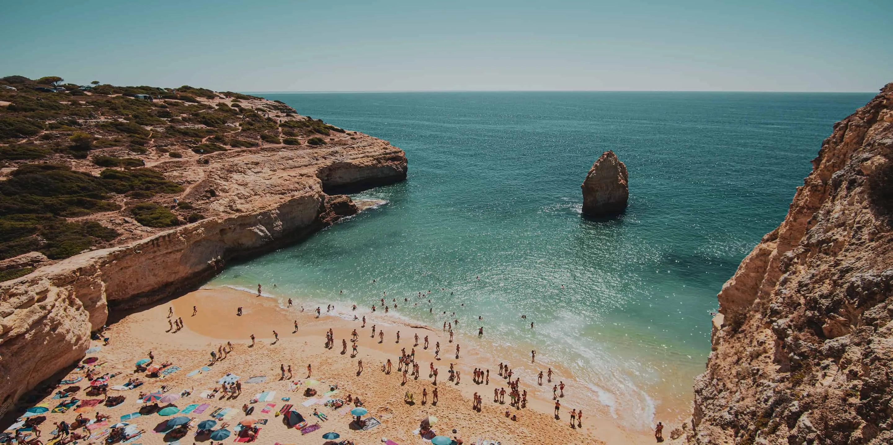 Turquoise water in a quiet Mallorca cove