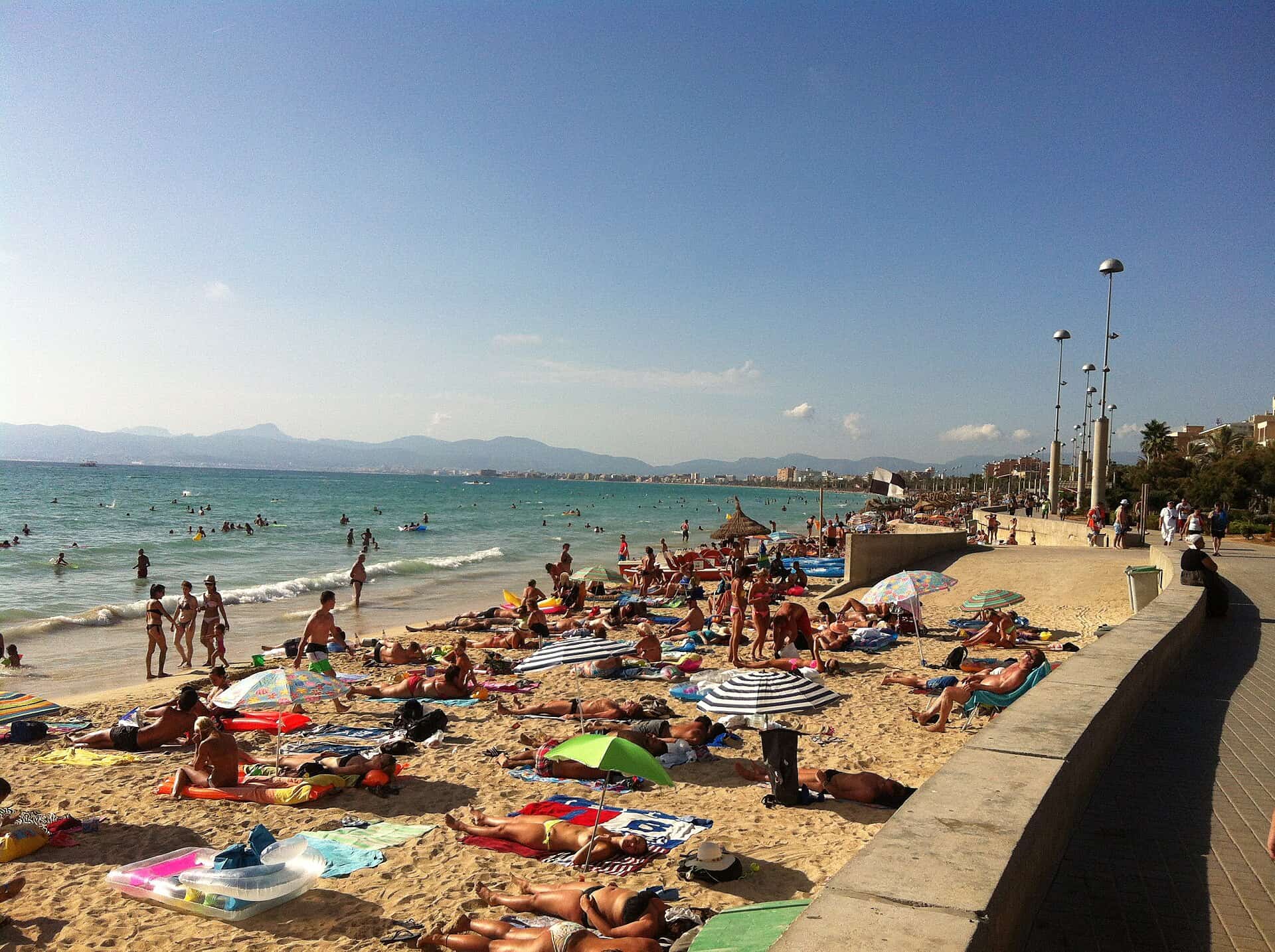 Arenal beach in Mallorca