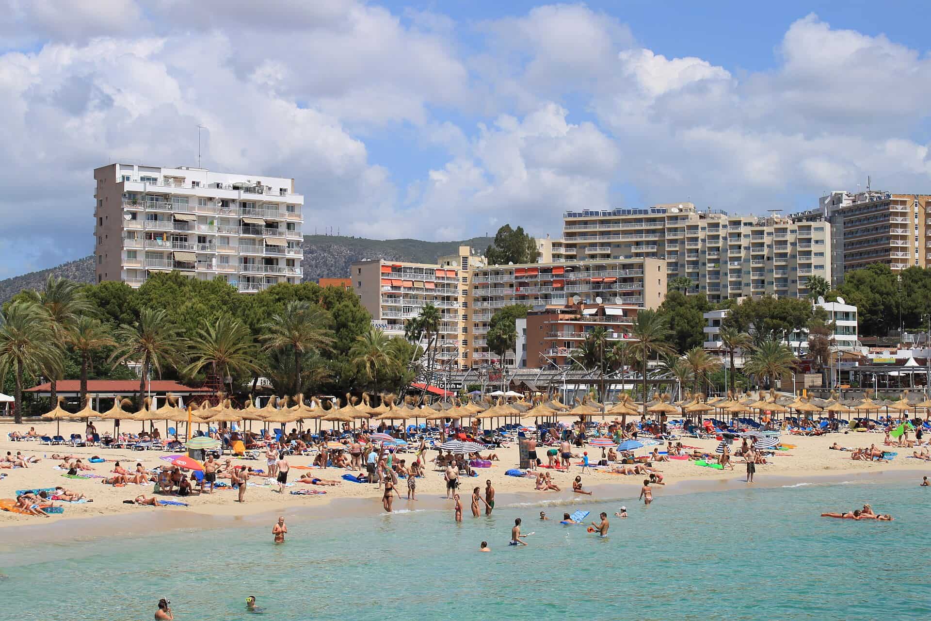 Magaluf beach in Mallorca