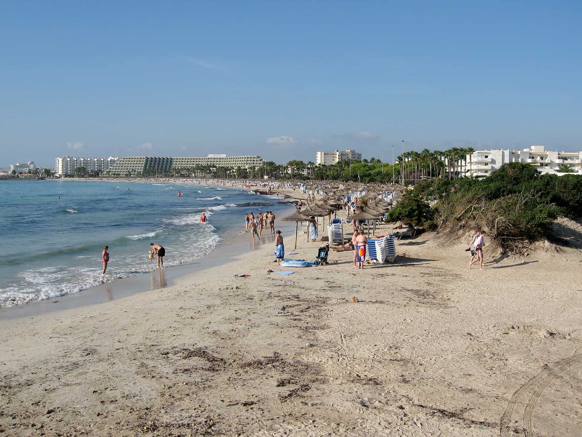 Sa Coma beach in Mallorca
